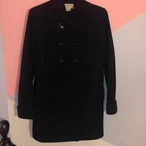 Michael Kors Women’s black pea coat